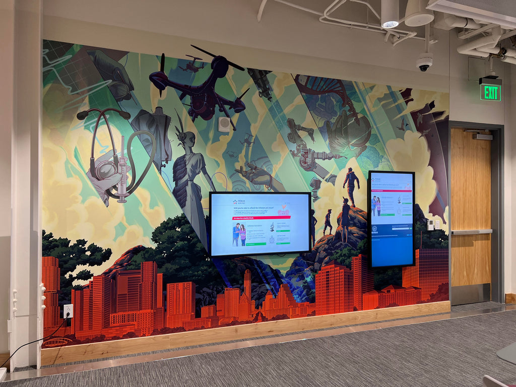 Mural for Make It Center at Austin Community College - Austin, TX