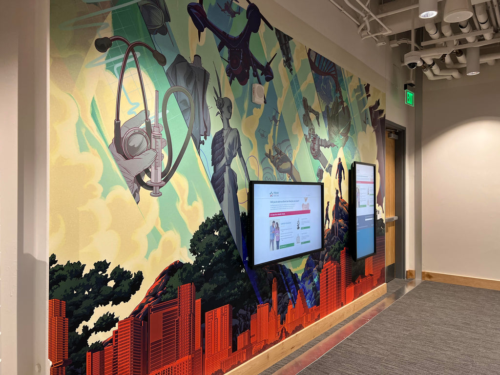 Mural for Make It Center at Austin Community College - Austin, TX