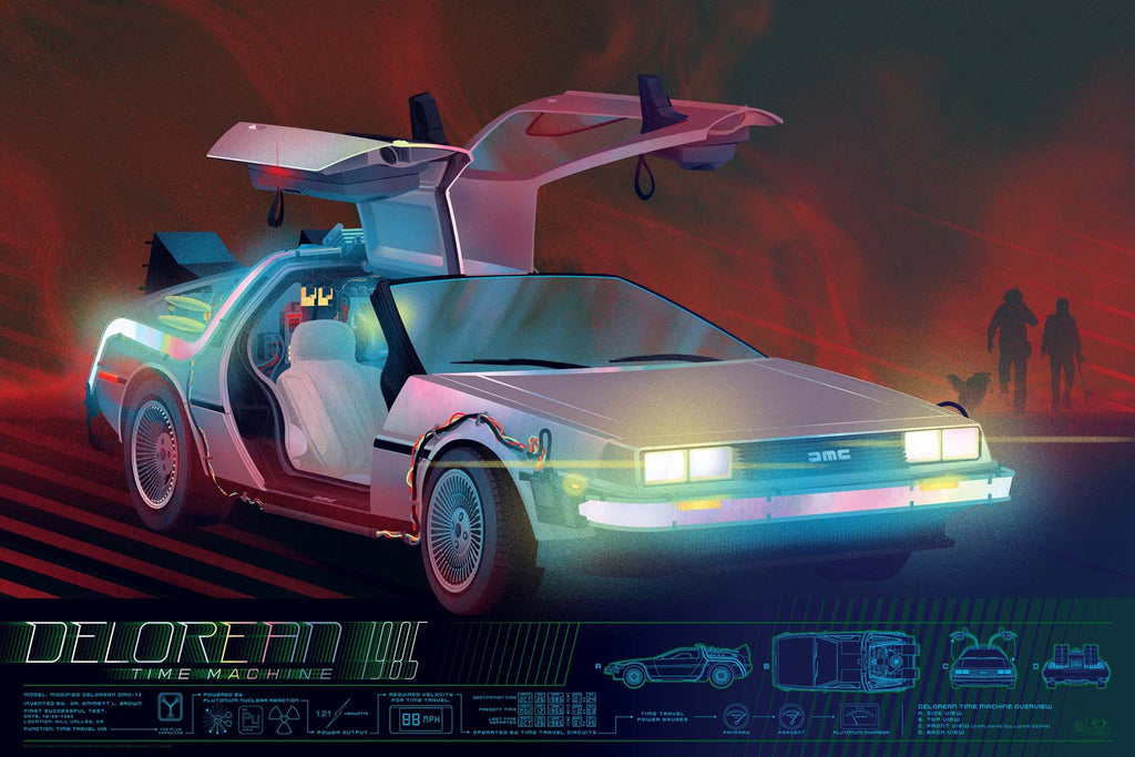 INFO•RAMA: BACK TO THE FUTURE DELOREAN (HOLOGRAM VARIANT)