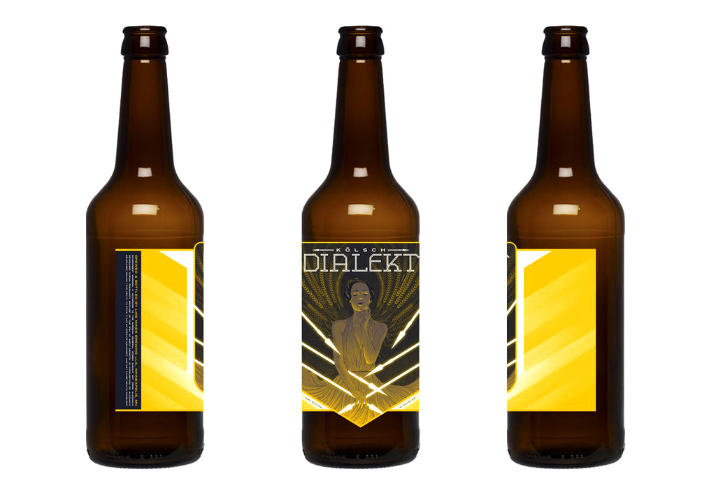 "DIALEKT Kolsch" Beer Label Illustration for LIKE MINDS BREWERY